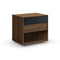 Mimosa 2 Drawer Nightstand  option Black Glass