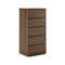 Nevada 5 Drawer Narrow Dresser  option Smoked Walnut