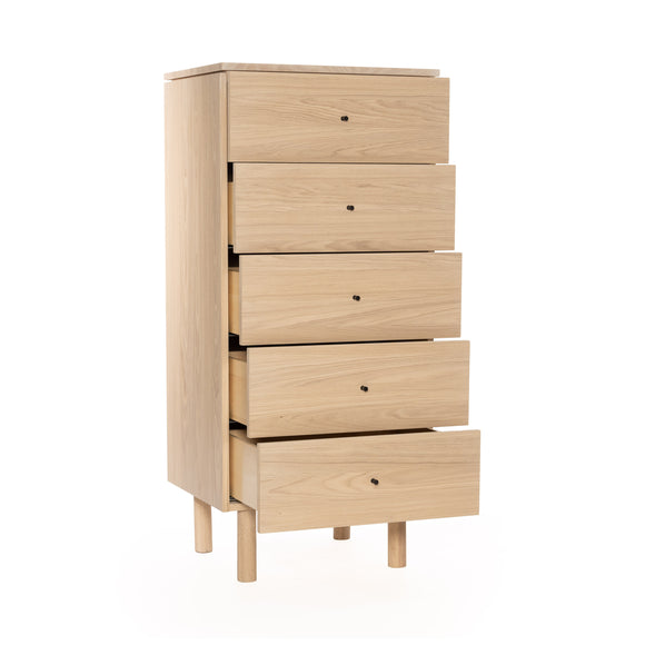 Nora 5 Drawer High Chest