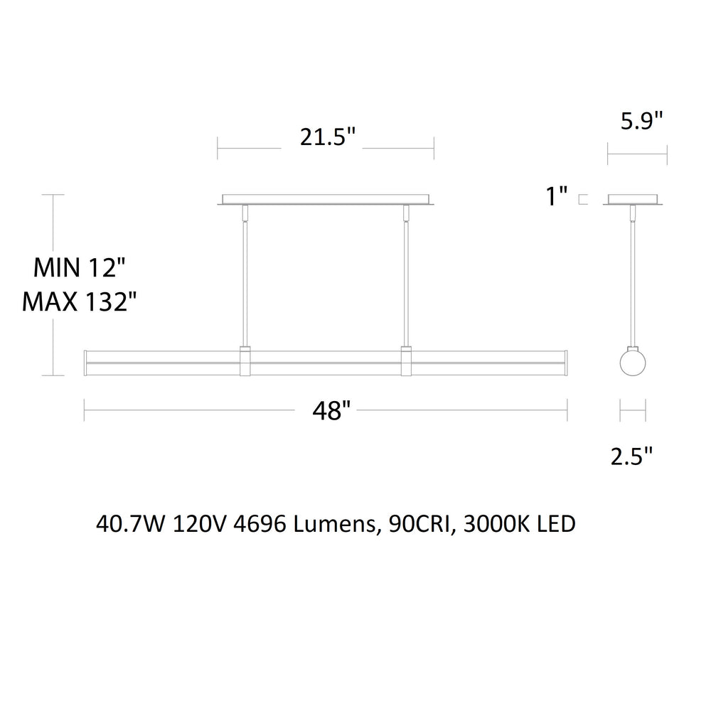 Clique LED Linear Pendant Light