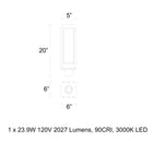 Framed LED Outdoor Post Light