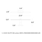 Inlet LED Wall Sconce
