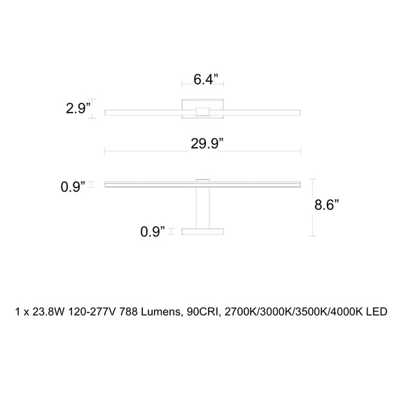 Inlet LED Wall Sconce