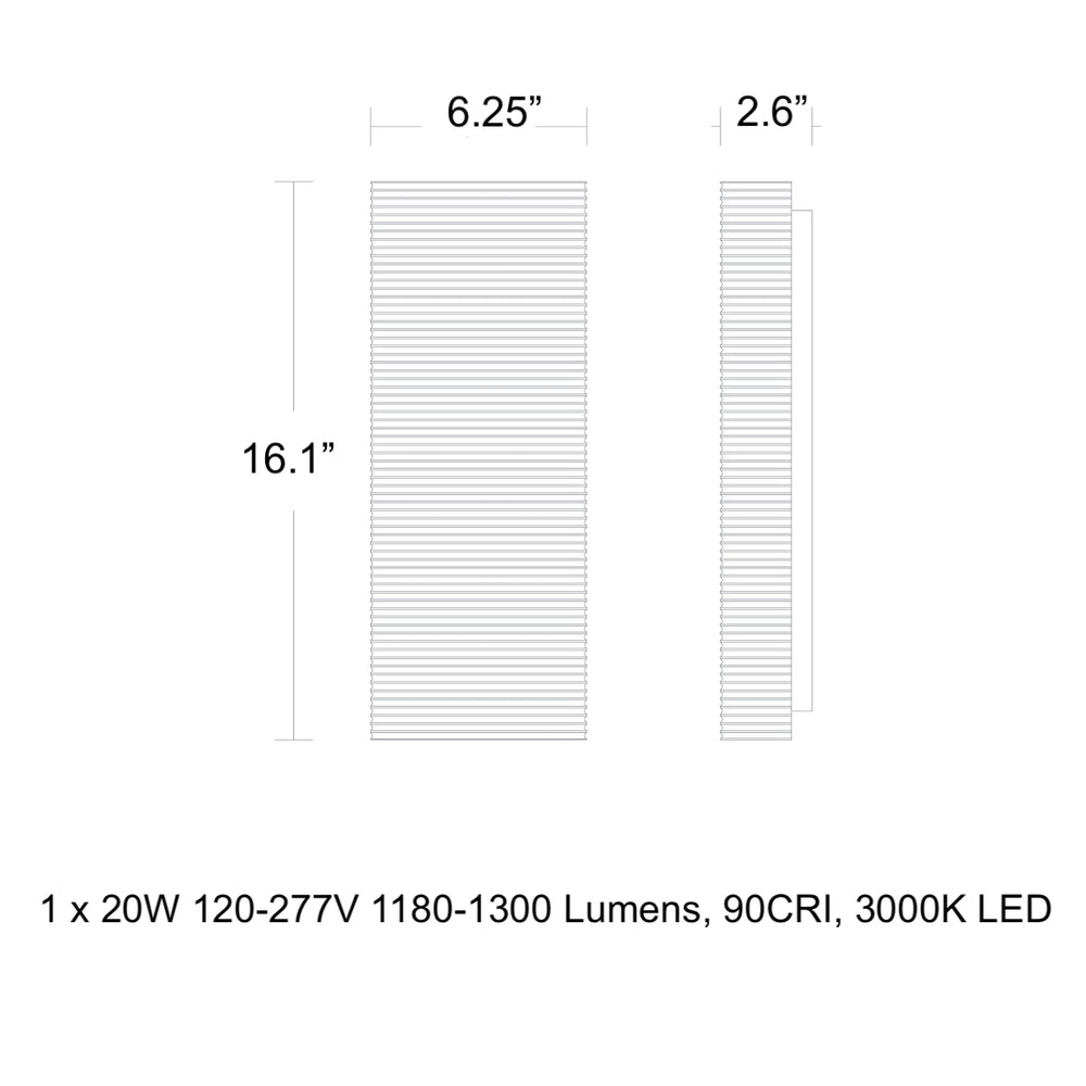 Pillar Outdoor LED Wall Light