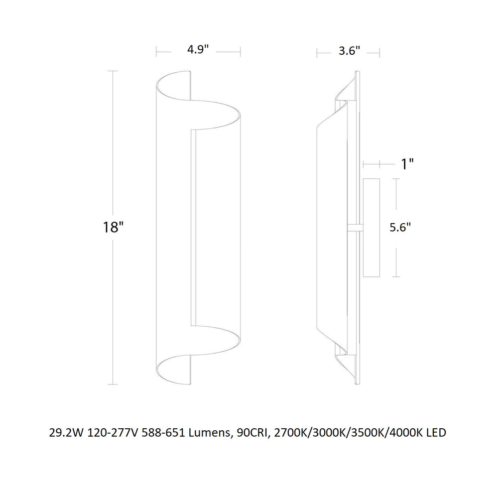 Pirouette LED Bath & Vanity Wall Light