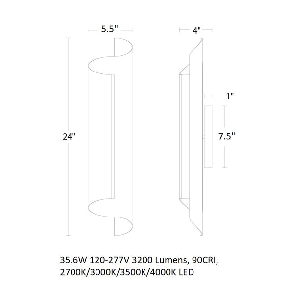 Pirouette LED Bath & Vanity Wall Light
