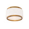 Preston LED Flush Mount  option Aged Brass