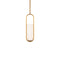 Rollins Mini LED Pendant Light  option Aged Brass