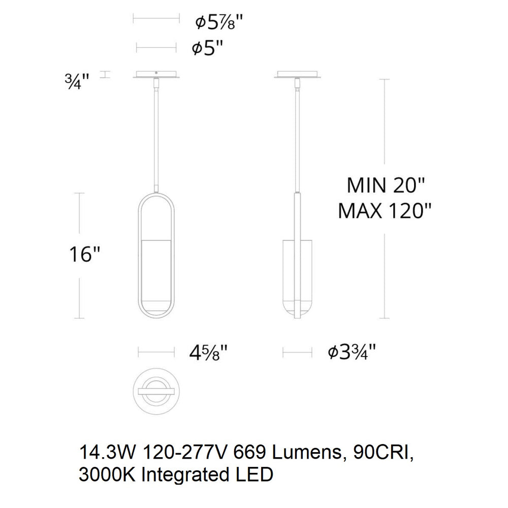 Rollins Mini LED Pendant Light