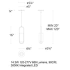 Rollins Mini LED Pendant Light