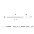 Skein LED Bath & Vanity Wall Light
