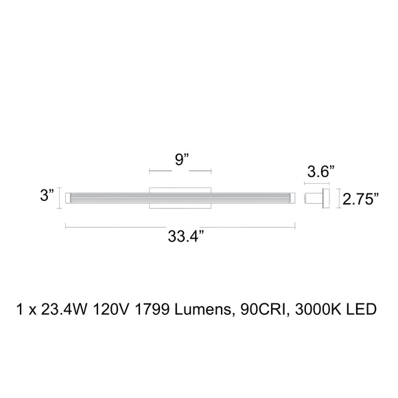 Skein LED Bath & Vanity Wall Light