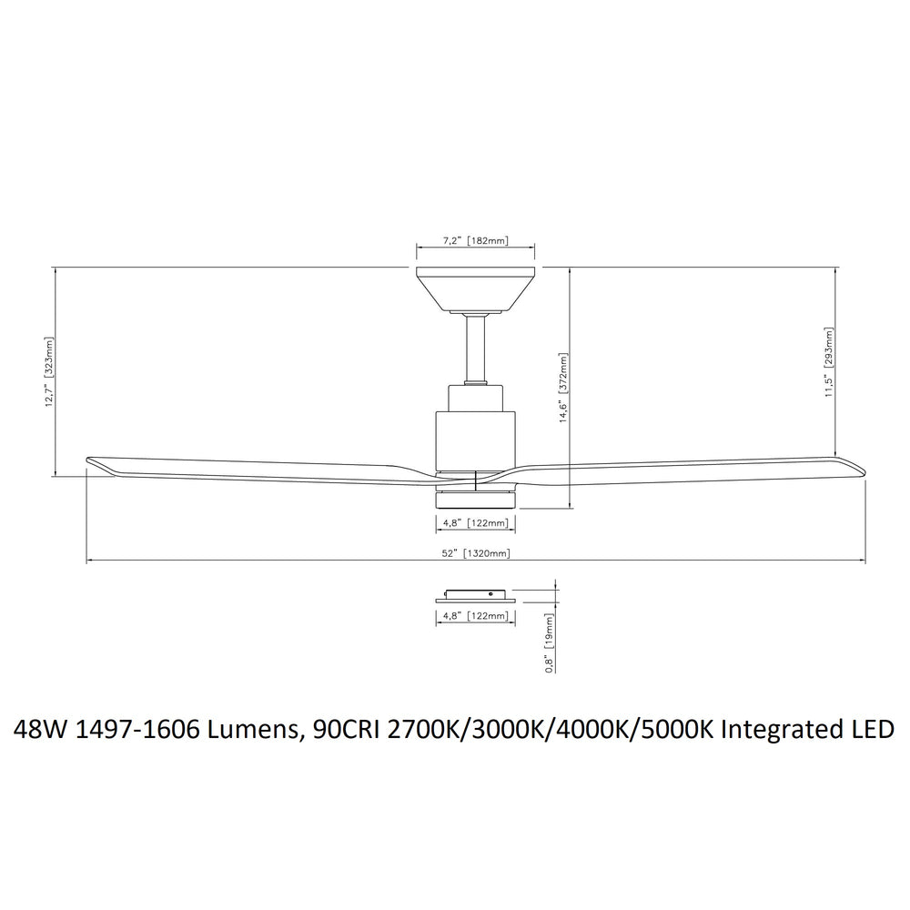 Smooth Indoor/Outdoor Smart Ceiling Fan