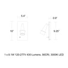 Wizard LED Wall Sconce