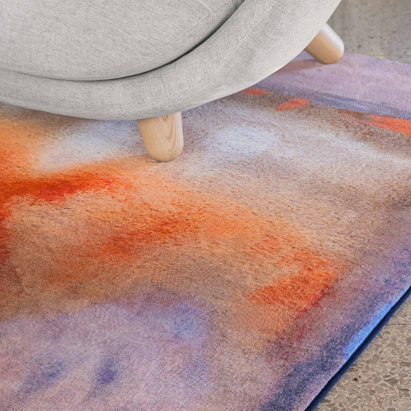 A World Within Pink Sky Rug