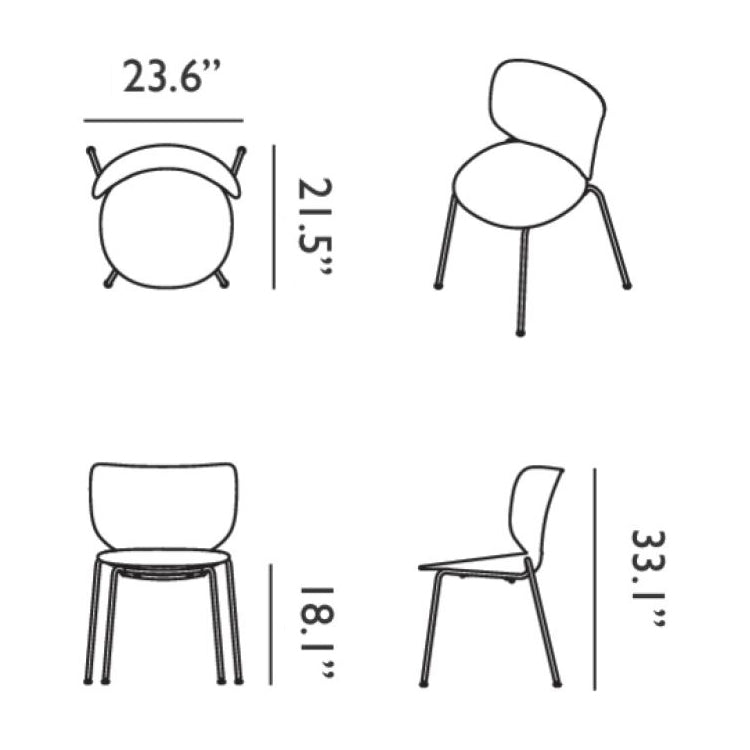 Hana Stackable Dining Chair (Set of 2)