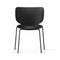 Hana Stackable Dining Chair (Set of 2)  option Black