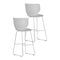 Hana Stool (Set of 2)  option Chrome