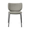 Hana Upholstered Stackable Dining Chair  option Black