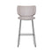 Hana Upholstered Stool  option Spectrum Glacier