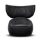 Hana Wingback Lounge Chair  option Abbracci Black
