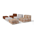 Haybale Lounge Chair with Footstool