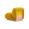 Clay Lounge Armchair  option Gorgone A2295 Giallo / Summer Ice Cream / Solid Oak