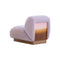 Clay Lounge Armchair  option Gorgone A2301 Lilla / Rose Wood / Canaletto Walnut