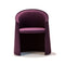Husk Small Armchair  option Elastic Fantastic 3 Husk 0684 Aubergine (A6443)