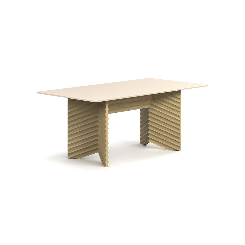 Moroso Rows Diagonal Dining Table with Glass Top - 2Modern
