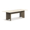 Rows Diagonal Dining Table with Marble Top  option Travertino / Taupe