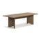 Rows Diagonal Dining Table  option Cinnamon
