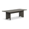 Rows Diagonal Dining Table  option Coal Grey