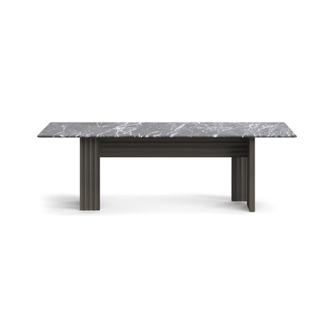 Rows Vertical Dining Table with Marble Top