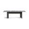 Rows Vertical Dining Table with Marble Top  option Grigio Carnico / Coal Grey