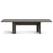 Rows Vertical Dining Table  option Coal Grey