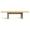Rows Vertical Dining Table  option Natural