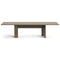 Rows Vertical Dining Table  option Taupe