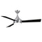 Donaire Outdoor Ceiling Fan with Light  option Brushed Stainless
