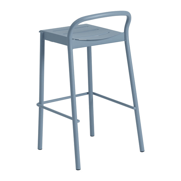Linear Steel Outdoor Stool