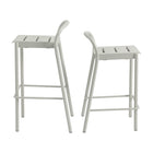 Linear Steel Outdoor Stool