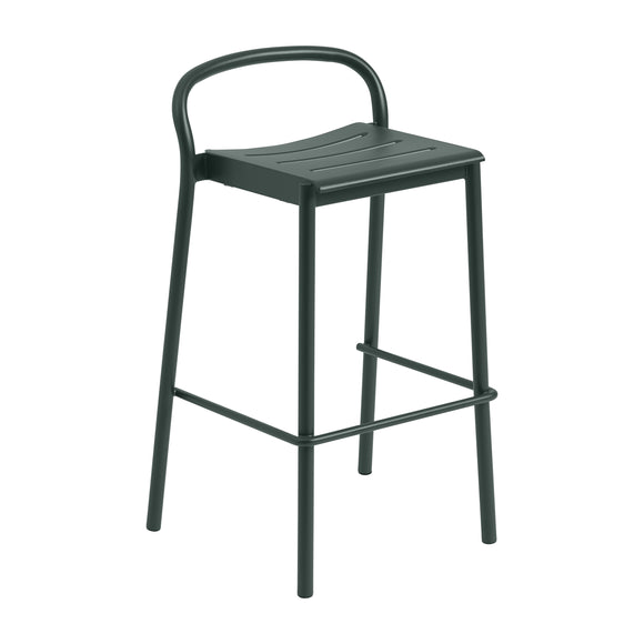 Linear Steel Outdoor Stool