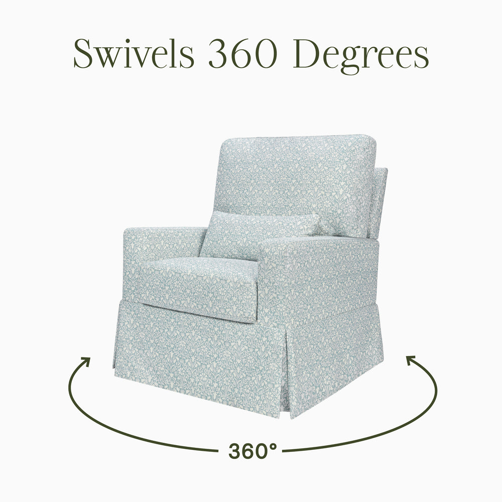 Morris & Co. x Namesake Crawford Pillowback Comfort Swivel Glider