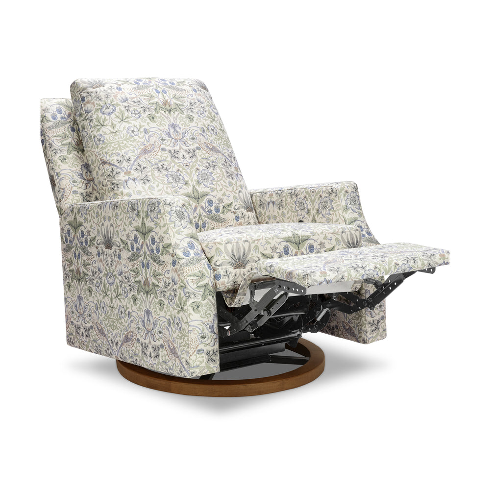 Morris & Co. x Namesake Crewe Recliner and Swivel Glider with Wood Base