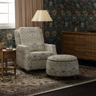 Morris & Co. x Namesake Tuffet Storage Ottoman with Dark Wood Base