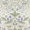 Morris & Co. x Namesake Crawford Pillowback Comfort Swivel Glider  option Strawberry Thief in Fig and Thyme Performance Eco-Weave