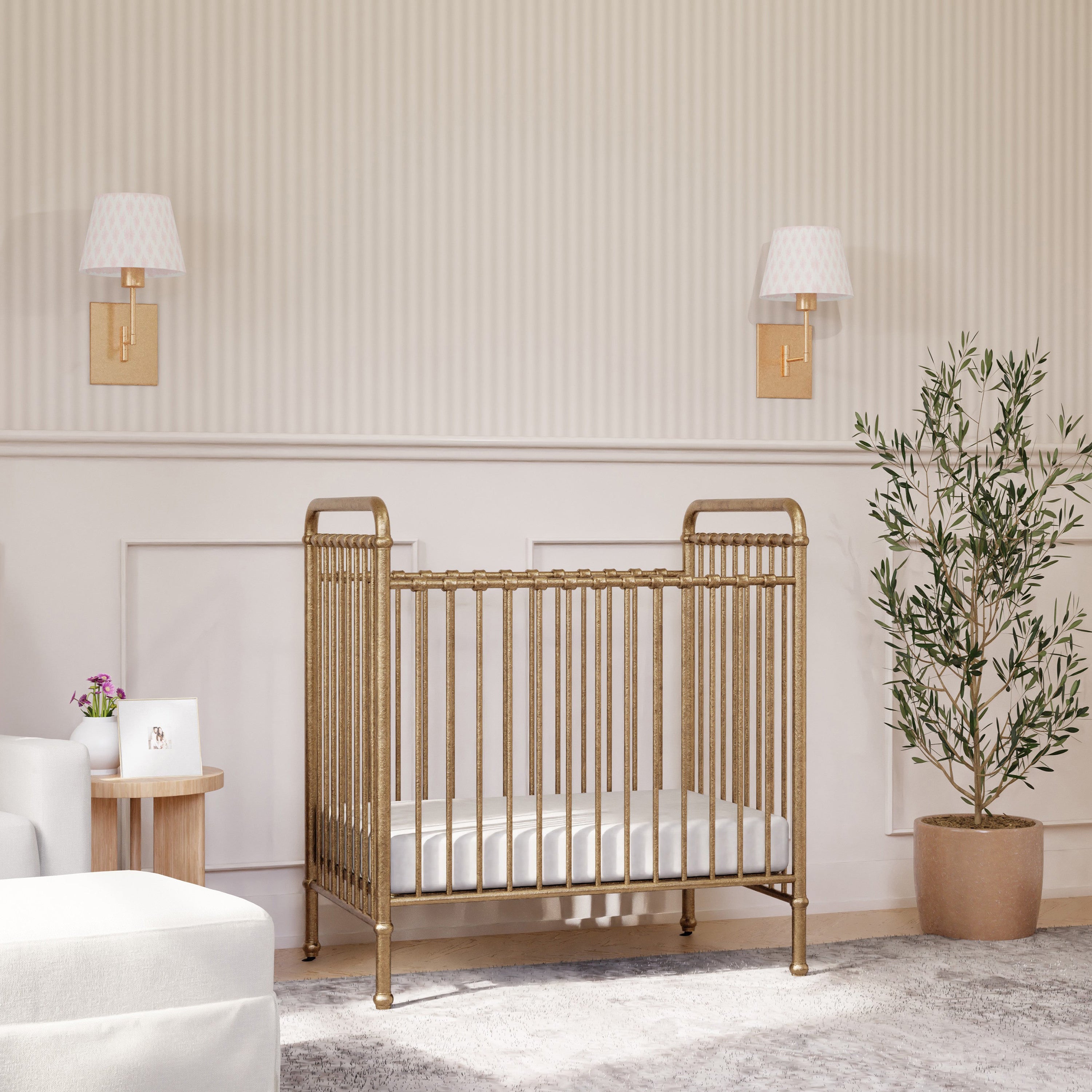 Namesake Abigail 3-in-1 Convertible Mini Crib - 2Modern