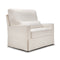 Crawford Pillowback Chair and a Half Comfort Swivel Glider  option Performance Cream Eco-Weave