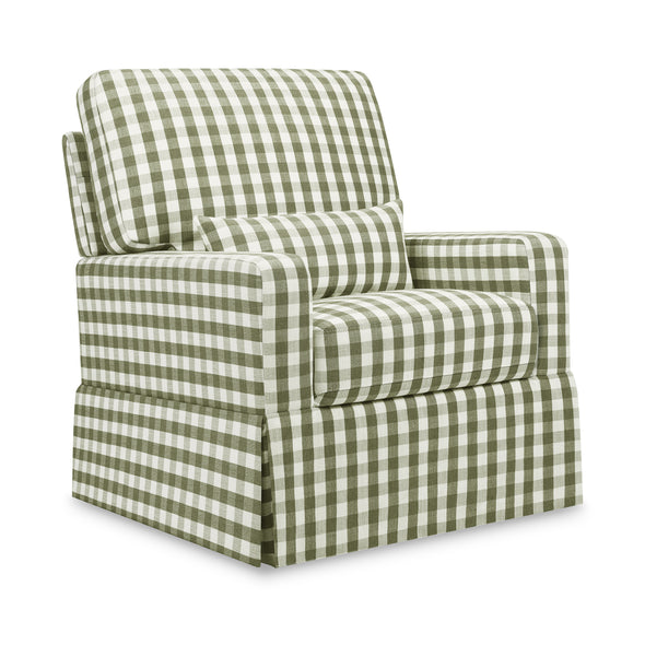 Crawford Pillowback Comfort Swivel Glider