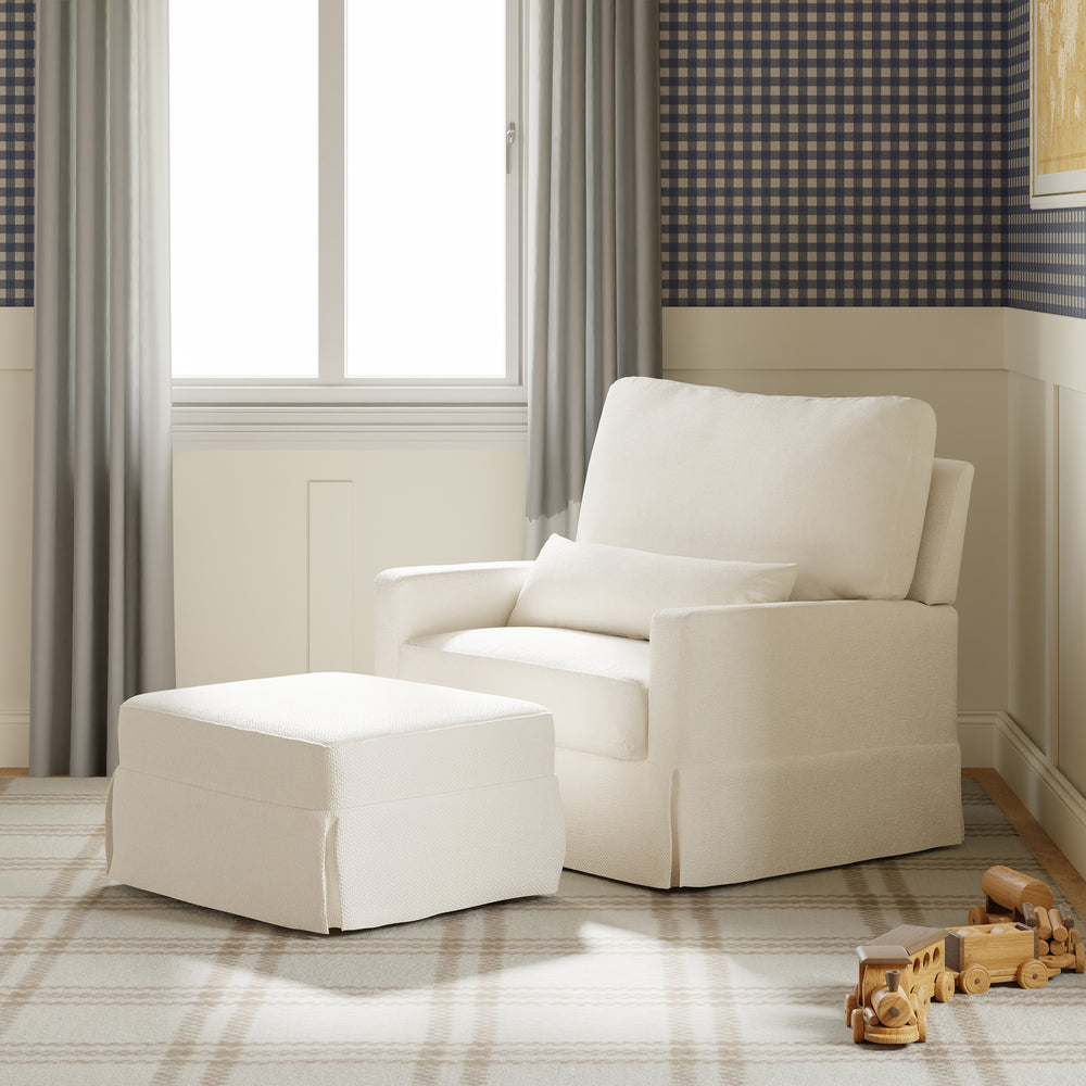 Crawford Pillowback Comfort Swivel Glider